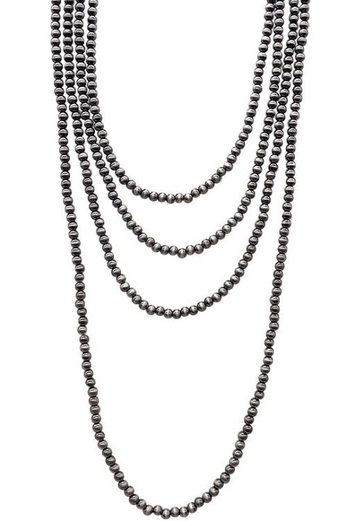 LAYERED WESTERN NAVAJO PEARL NECKLACE